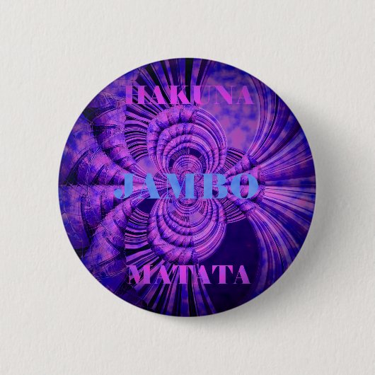 Badge Rond 5 Cm Impression d'art Cosmic Hakuna (Devant)