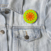 Badge Rond 5 Cm Impression Motif Samba (En situation)