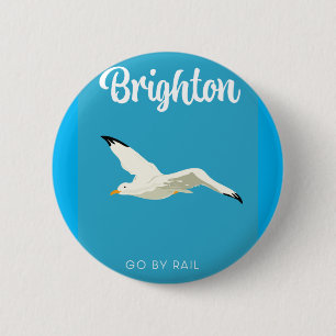 Badge Rond 5 Cm Impression sur toile d'art de voyage vintage de Br