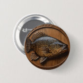 Badge Rond 5 Cm Impression textuelle 3D Australian Murray Cod, (Devant & derrière)