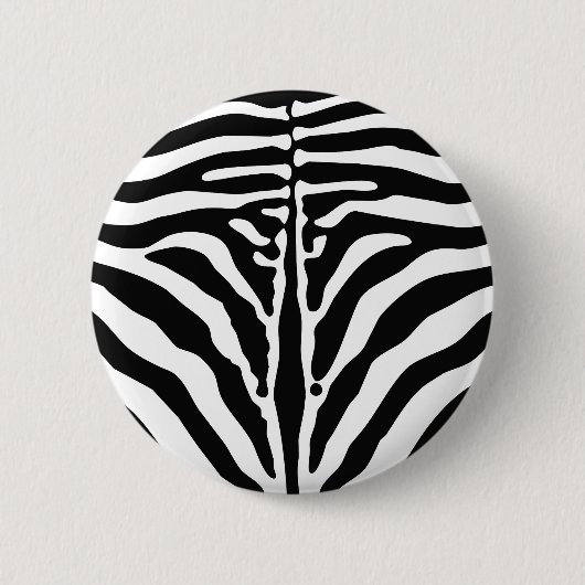 Badge Rond 5 Cm Impression Zebra (Devant)