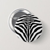 Badge Rond 5 Cm Impression Zebra (Devant & derrière)