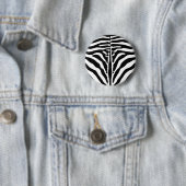 Badge Rond 5 Cm Impression Zebra (En situation)