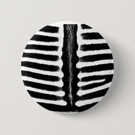 Badge Rond 5 Cm Impression zèbre (noir) (Devant)