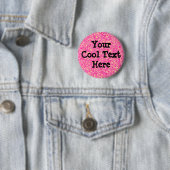 Badge Rond 5 Cm Impressionnisme rose - Modèle (En situation)