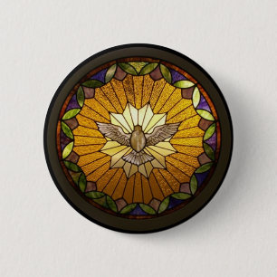 Badge Rond 5 Cm Impressions de vitrail