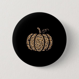 Badge Rond 5 Cm Imprimé léopard citrouille graphique de cheetah d'