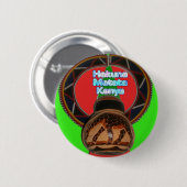 Badge Rond 5 Cm Imprimer Hakuna Matata Kenya Art (Devant & derrière)