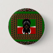 Badge Rond 5 Cm Imprimerie d'art Jambo Kenya (Devant)