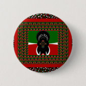 Badge Rond 5 Cm Imprimerie d'art Jambo Kenya (Devant)