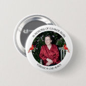 Badge Rond 5 Cm In Memory of | Cardinal Memorial Keepsake (Devant & derrière)