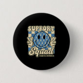 Badge Rond 5 Cm In November We Wear Blue Diabetes Awareness Suprt (Devant)