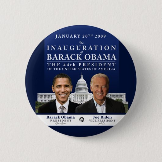 Badge Rond 5 Cm Inauguration 2009 (Devant)