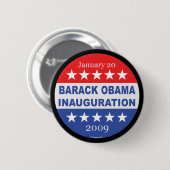Badge Rond 5 Cm Inauguration de Barack Obama (Devant & derrière)