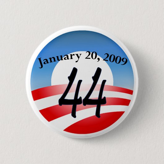 Badge Rond 5 Cm Inauguration d'Obama (Devant)
