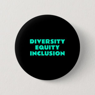Badge Rond 5 Cm Inclusion de l'équité en matière de diversité - Ju