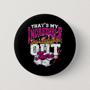 Badge Rond 5 Cm Incroyable Football Petite-fille Grand-mère Grand-
