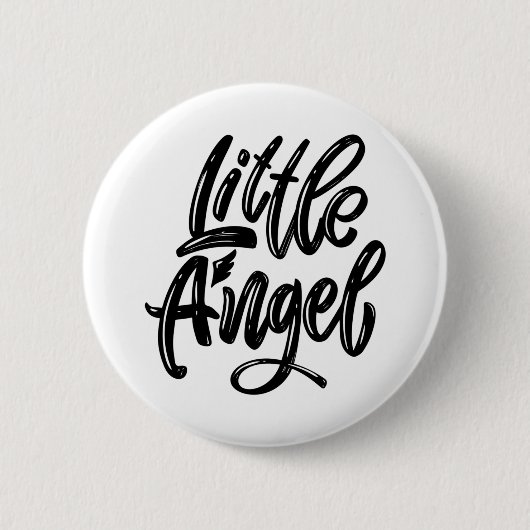 Badge Rond 5 Cm Incroyable Petit Ange (Devant)