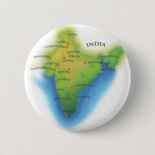 Badge Rond 5 Cm Inde (Devant)