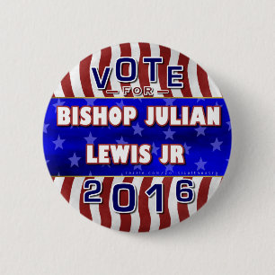 Badge Rond 5 Cm Indépendant 2016 de président élection de Julia