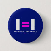 Badge Rond 5 Cm Indétectable es igual a Intransmisible VIH (Devant)