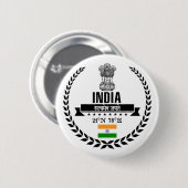 Badge Rond 5 Cm India (Devant & derrière)