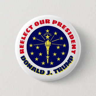 Badge Rond 5 Cm Indiana dit : Réélire notre président