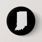 Badge Rond 5 Cm Indiana en blanc et noir (Devant)