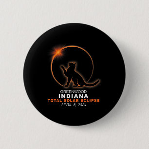 Badge Rond 5 Cm Indiana Total Solar Eclipse 2024 1