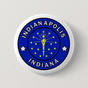 Badge Rond 5 Cm Indianapolis Indiana