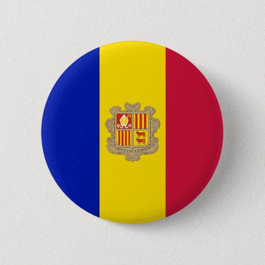 Badge Rond 5 Cm Indicateur Andorre (Devant)
