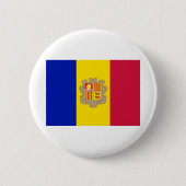 Badge Rond 5 Cm Indicateur Andorre (Devant)