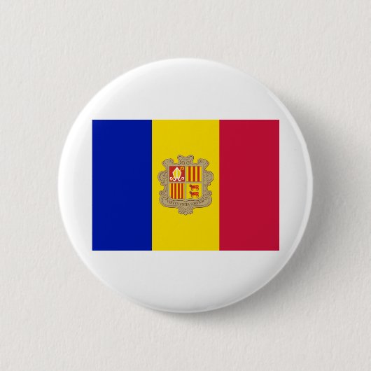 Badge Rond 5 Cm Indicateur Andorre (Devant)