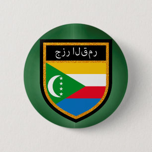 Badge Rond 5 Cm Indicateur Comores