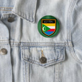 Badge Rond 5 Cm Indicateur Comores (En situation)
