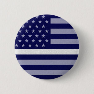 Badge Rond 5 Cm Indicateur de Parties scintillant de ligne blanche