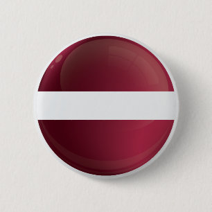 Badge Rond 5 Cm Indicateur d'icône ronde Lettonie