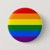 Badge Rond 5 Cm Indicateur LGBT Pride (Arc en ciel) (Devant)