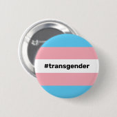 Badge Rond 5 Cm Indicateur LGBTQI+ de la fierté transgenre (Devant & derrière)
