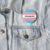 Badge Rond 5 Cm Indicateur LGBTQI+ de la fierté transgenre (En situation)