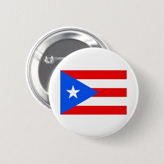 Badge Rond 5 Cm Indicateur Porto Rico (Devant & derrière)