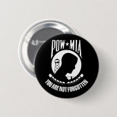 Badge Rond 5 Cm Indicateur POW MIA (Devant & derrière)