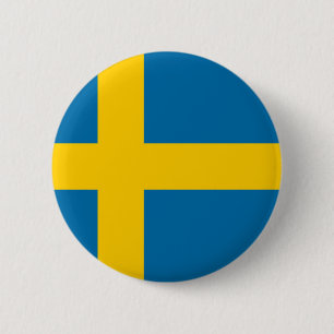 Badge Rond 5 Cm Indicateur suédois (Suède)