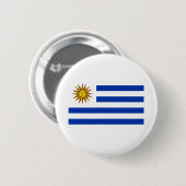 Badge Rond 5 Cm Indicateur Uruguay (Devant & derrière)