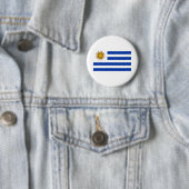 Badge Rond 5 Cm Indicateur Uruguay (En situation)