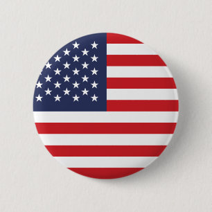 Badge Rond 5 Cm Indicateur Usa