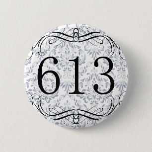 Badge Rond 5 Cm Indicatif régional 613