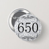 Badge Rond 5 Cm Indicatif régional 650 (Devant & derrière)