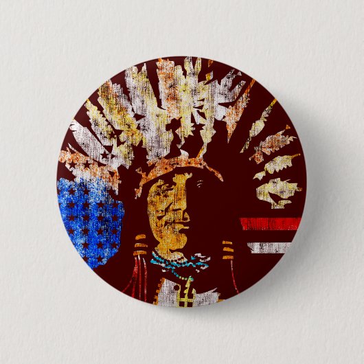 Badge Rond 5 Cm Indien (Devant)