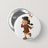 Badge Rond 5 Cm Indien (Devant & derrière)